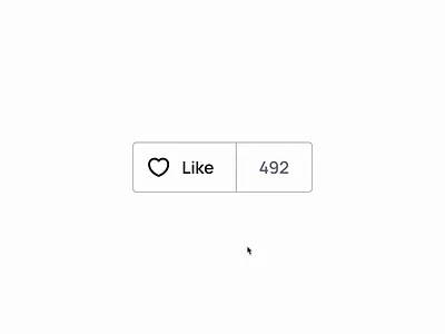 Like Button (Smart Animate) 123done animation button design figma heart like like button micro animation motion smart animate smart animation ui kit