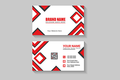 Modern business card design template background