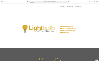 Website Design & Logo for Lightbulb Machine branding design