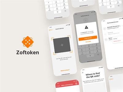 Zoftoken app fintech prototype security startup usa ux wireframes