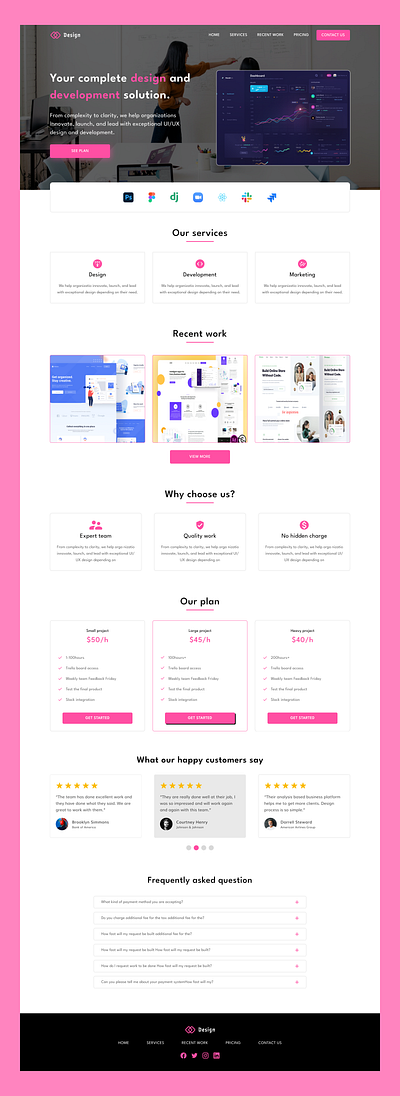 Saas Landing page design design great design great web design great website design home page home page design landing page landing page design new website design saas saas landing page saas landing page design ui design ui ux design uiux design ux design web design website design