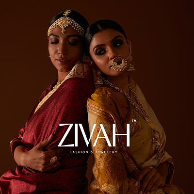 Brand Identity for a Fashion Label "Zivah" brand identity branding design graphic design illustration logo logo design motion graphics typography ui vector