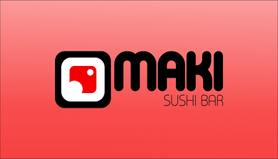 Maki Sushi Bar Logo Design branding design graphic design illustration logo typography vector
