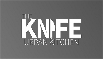 The Knife Urban Kitchen Logo Design branding design graphic design illustration logo typography vector