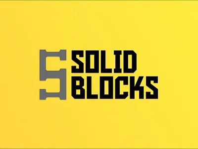 Solid Blocks Logo Design branding design graphic design illustration logo typography vector