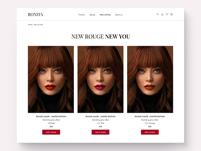E-commerce website - Product listing page (UI challenge) beauty and fashion design e commerce hierarchy product listing page ui ui challenge web design website design