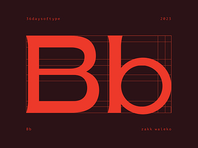 36 days of type: Bb 2023 36daysoftype bold branding design font glyph icon modern sans serif type typography zakk waleko