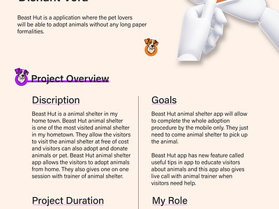 Beast Hut - Animal Shelter, UX/UI case study animal shelter app design app design case study application design mobile app design pet house app design case study pet house app design ui design user interface design ux case study ux design ux ui case study