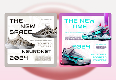 The Future Footwear Store 3d adobe ai animation banner concept figma footwear future graphic design illustrator modern motion graphics neuronet poster shop sneakers ui virtual website