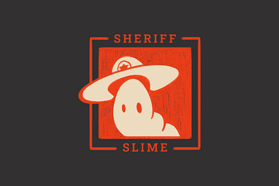 Sheriff Slime 2d character brand logo branding cartoon character character logo chartoon logo concept logo concept store design drawn logo graphic design hand drawn logo illustration logo store logo