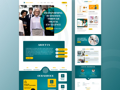 Web Agency Landing Page advertising agency agency attractiveui branding corporate desigagency digital campaign digital marketing digital strategy landingpage marketing minimal portfolio template uidesign uiux web agency webdesign agency website design agency
