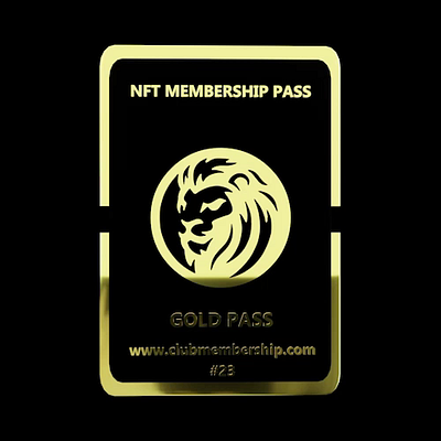 3D NFT membership card 3d animation nft nft drop credit card