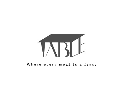 TABLE LOGO DESIGN branding design graphic design illustration logo vector