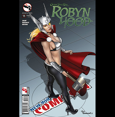 Robyn Hood- Zenescope Entertainment book cover art comic book concept art design graphic novel illustration