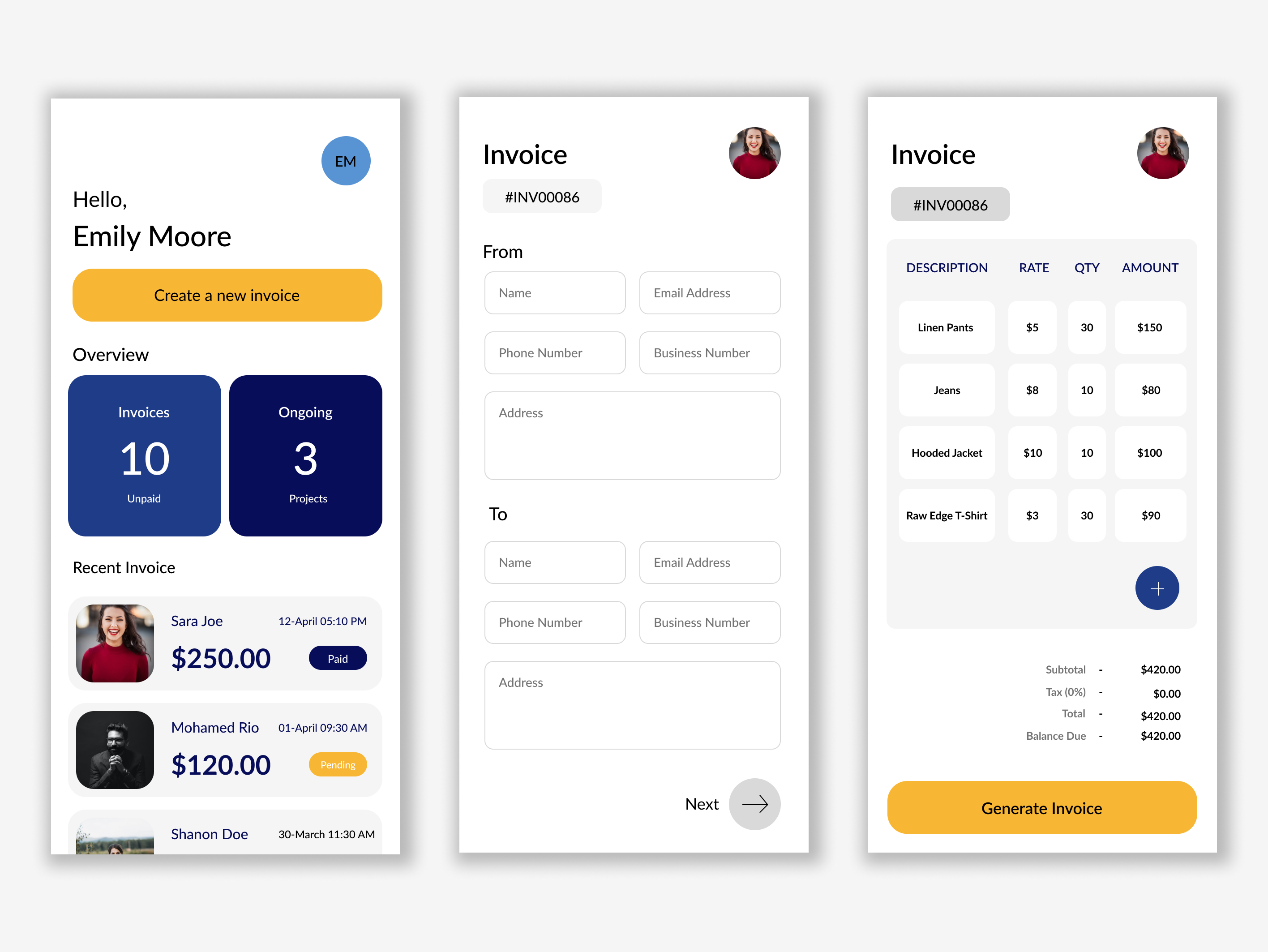 Example of Daily UI 46