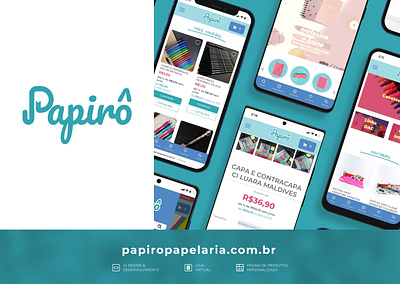 Papirô Stationery Online Store design desktop e commerce front end mobile ui ux web webdesign wordpress