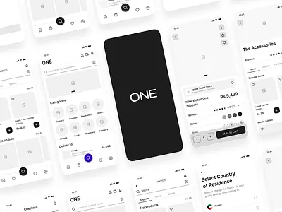 Retail App Wireframes app app design ecommerce retail store ui design ux design wireframes