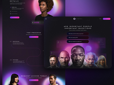 Eternal AI Landing Page ai chat design landing page web website