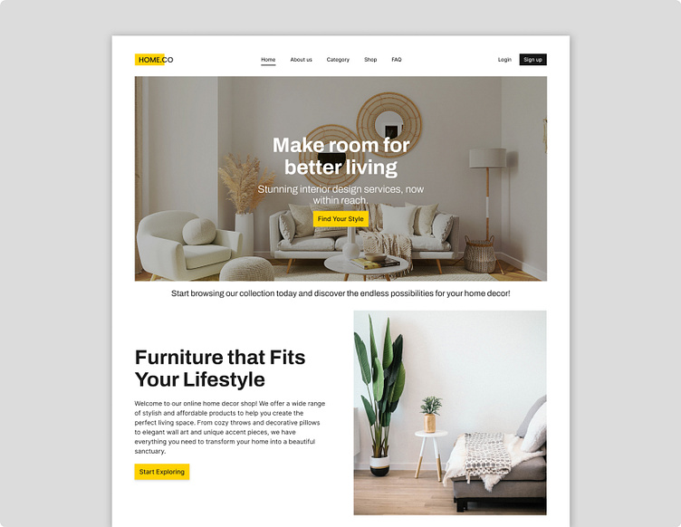Landing Page - Interior Design And Home Decoration Website by ...