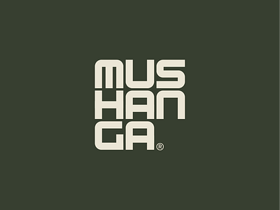 Mushanga brand identity branding design graphic design identity identity design logo minimal minimalist minimalist logo type typedesign typography wordmark