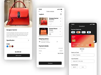 Checkout design for mobile app branding design figma flat graphic design illustration logo motion graphics ui ux vector
