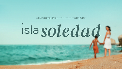 Isla Soledad - Short film title card branding film movie poster short film title title card