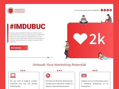 IMDUBUC Website art app art branding design graphic design illustration instagram layout logo social typography ui ux vector web website