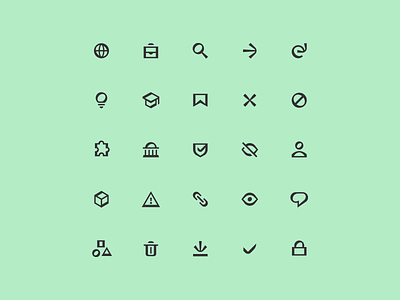 Sooth High-Contrast Icon Set design icon design icon set icons interface search ui vector