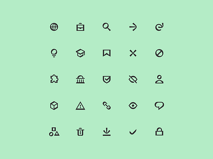 Sooth High-Contrast Icon Set