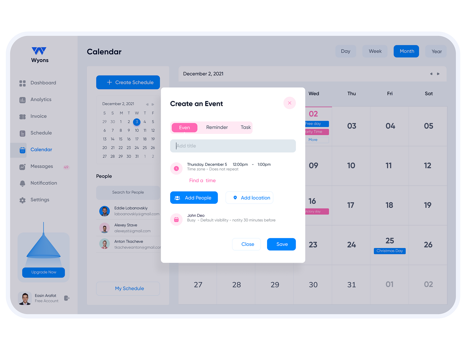 Enterprise Software Event Scheduler By Silver Damigoru On Dribbble