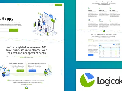 Logicake Website design app branding design graphic design illustration logo typography ui ux vector