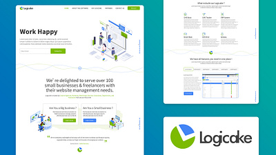 Logicake Website design app branding design graphic design illustration logo typography ui ux vector