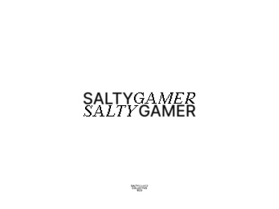 SaltyGamer Vol.1 coming soon! 3d animation branding gaming identity logo merch motion graphics
