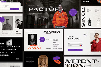 Factory - Urban Fashion Presentation Template abstract annual business clean corporate download google slides keynote pitch pitch deck powerpoint powerpoint template pptx presentation presentation template professional slides template ui web