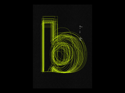 B /36 Days /Made from 36 fonts clean design modern poster print simple type typography