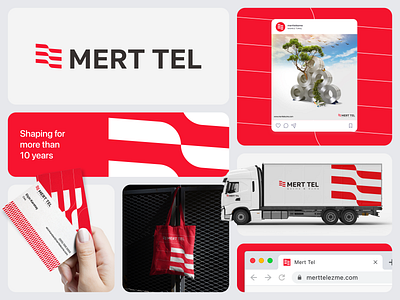 MERT TEL - Rebranding branding factory graphic design logo rebranding wire wire factory