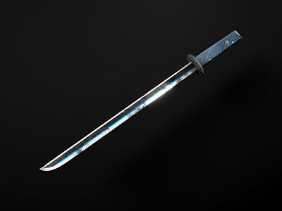 Tanjiro Kamado Sword 3d 3d art 3d modeling animation anime assets cinema 4d demon demonslayer illustration knife knifes knive knives maya props series sword swords