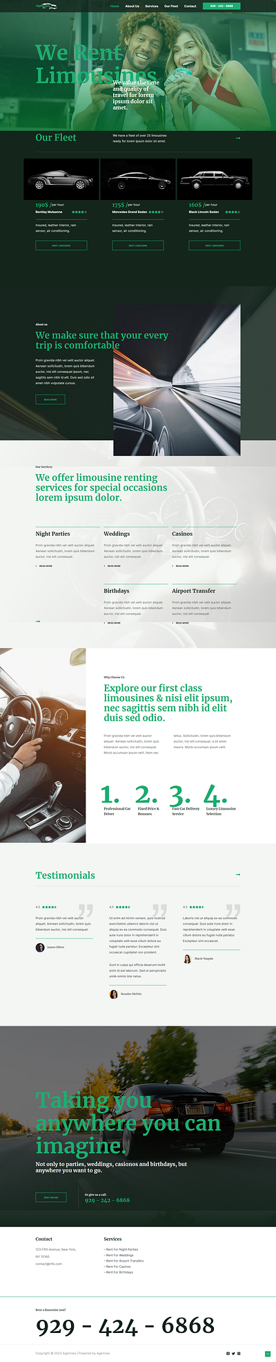 Car Rent Agency Website Develop by Zahid Evaan agency lading page agency website astra theme customize elementor elementor expert landing page theme customization wordpress customization wpdesigner wpexpert