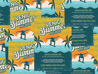 Summer festival flyer church flyer club flyer creative design fest festival festival flyer flyer graphic design grapsource hot modern party party flyer poster print retro flyer retro poster social media summer vintage flyer