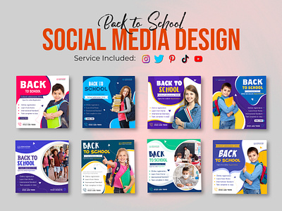 Kids school education admission social media banner 3d admission adventure animation back to school back to school background design back to school design back to school poster drawing branding education graphic design illustration kids logo motion graphics post school social media marketing post social media post ui