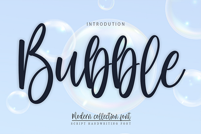 Bubble luxury font