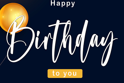 Birthday luxury font