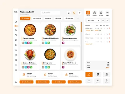 Restaurant POS System case study design system epos figma food minimal restrurent ui web application