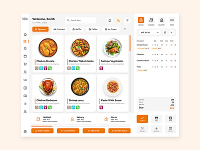 Restaurant POS System case study design system epos figma food minimal restrurent ui web application