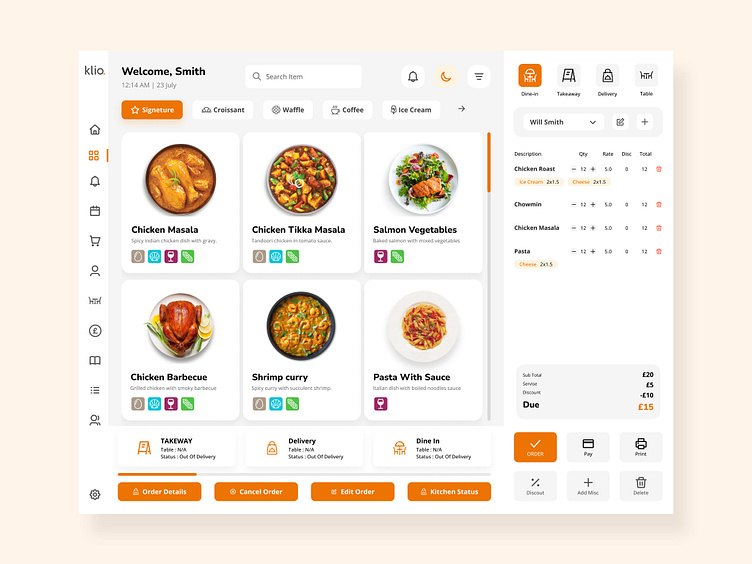 Restaurant POS System by Zawad Ahmed on Dribbble