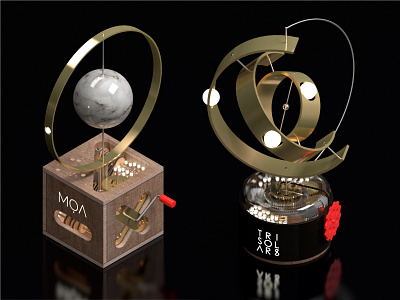 Science Fiction Little Machines 3d blender design graphic design modelling puntocubo science fiction toys