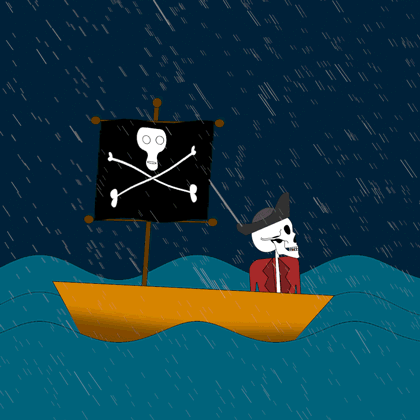 Dead Pirate 2d animation design illustration motion graphics