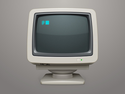 Atari monitor from Figma atari clean design display figma illustration monitor retro shape vector