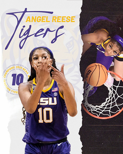 Angel Reese Poster angelreese basketball lsu ncaa tigers