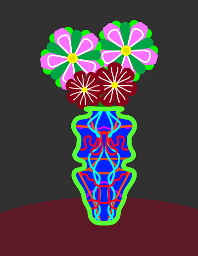 Vase design graphic design illustration